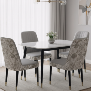 GREY METAL DINING SET BY SIDDHIVINAYAK FURNITURES