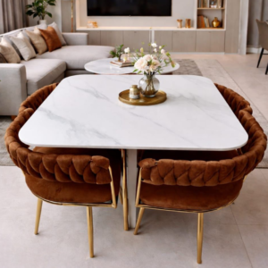 Rich Marble Dining Set by Siddhivinayak Furniture