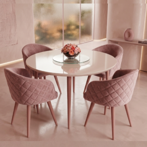 Monochromatic Dining Table Set By Siddhivinayak Furnitures