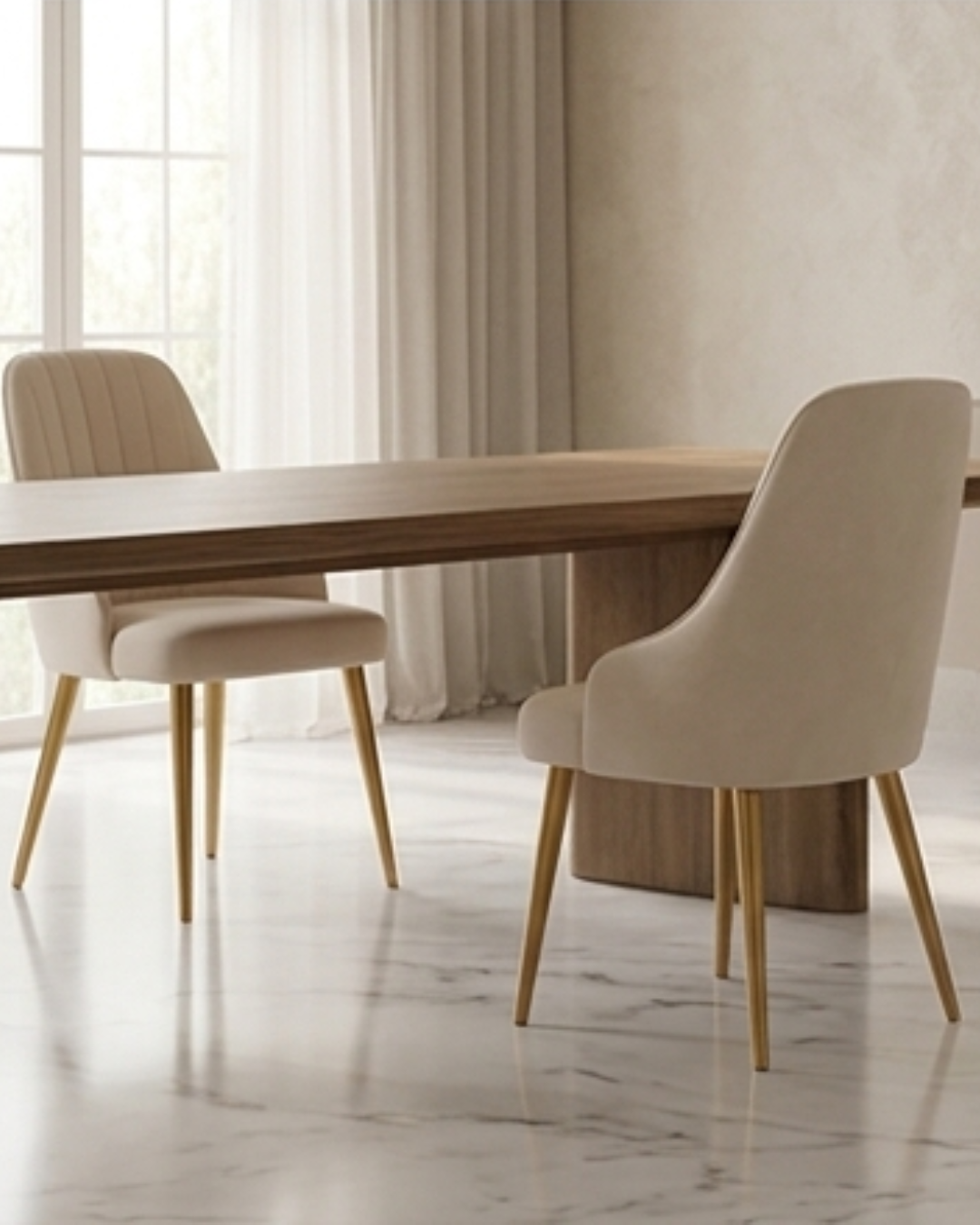 Luxury-Cream-Velvet-Dining-Chair-with-Geometric-Stitching-and-Tapered-Gold-Metal-Legs
