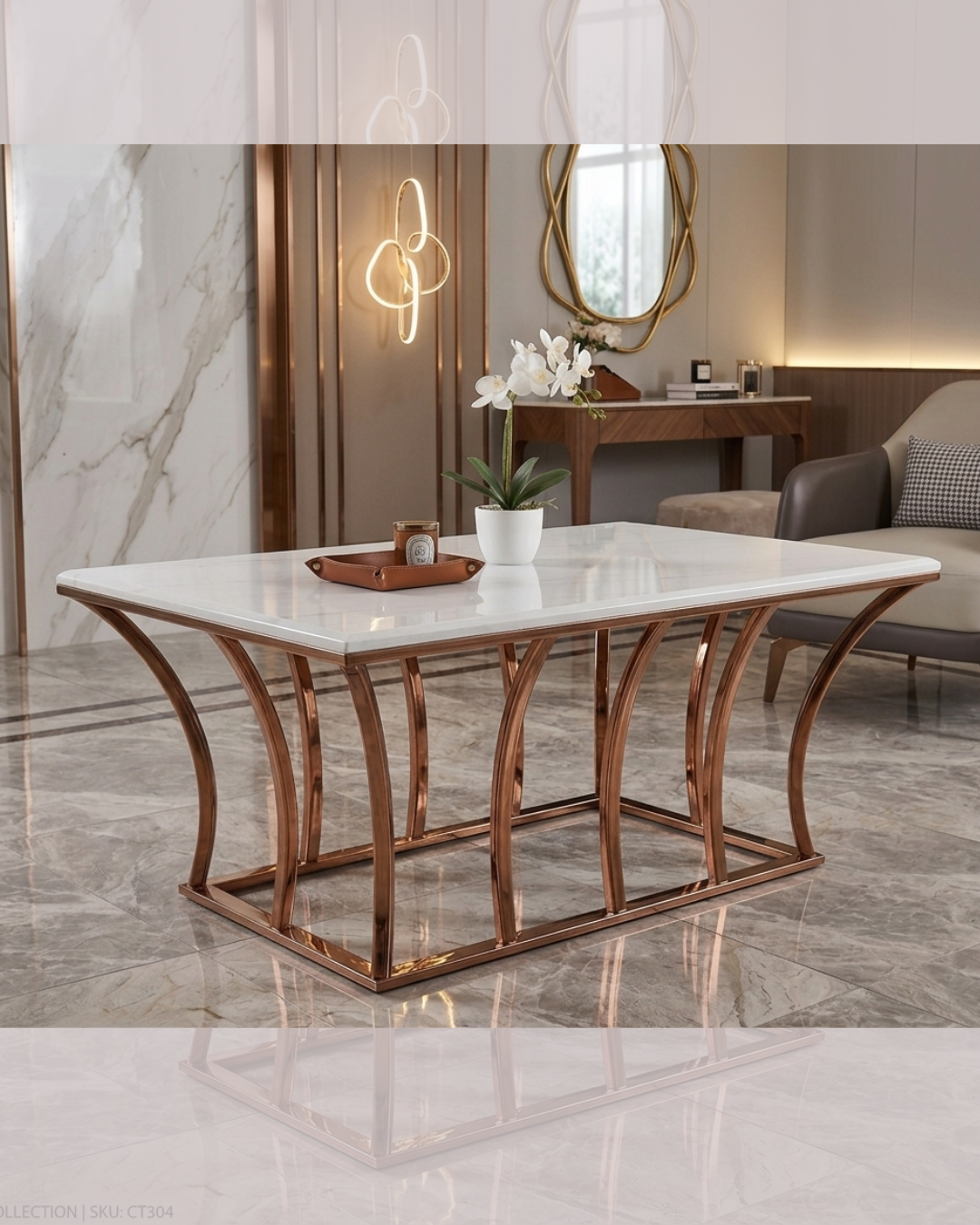Premium-Luxe-Marble-Coffee-Table-White-Top-Rose-Gold-Base