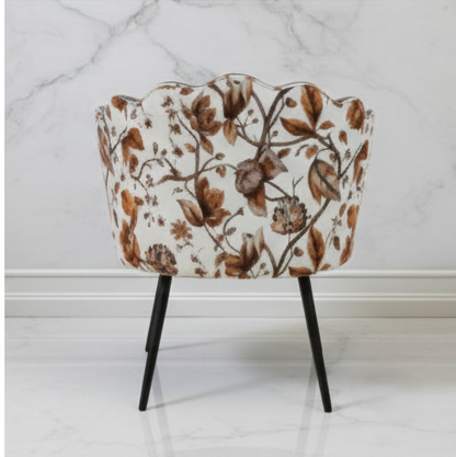 Luxury-Scalloped-Red-Velvet-Accent-Chair-with-Floral-Back-and-Black-Metal-Legs