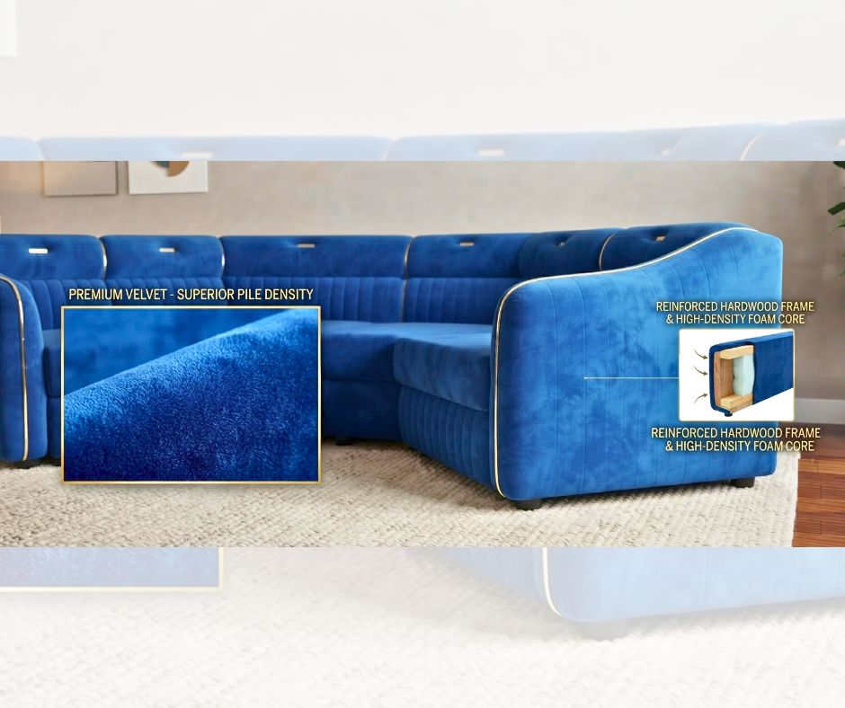Luxury Modular Velvet Sofa