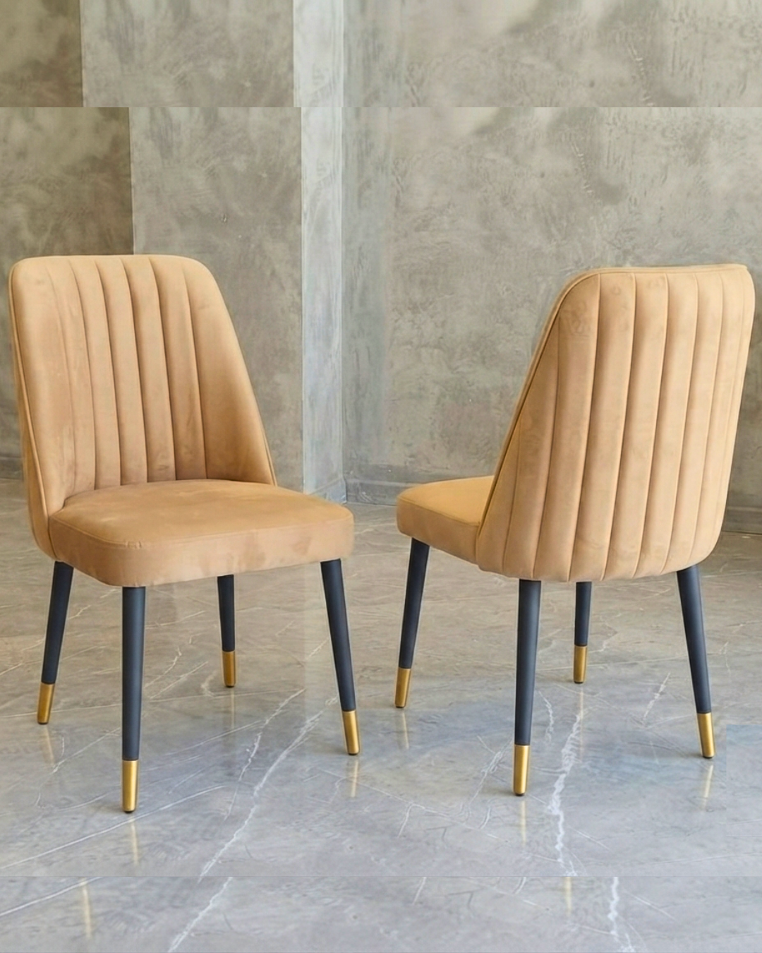 Gold Base Marble Dining Set