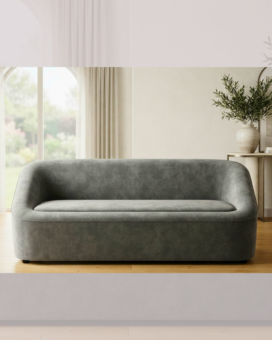 Modern-Contemporary-Upholstered-Sofa-Set-Front-View"