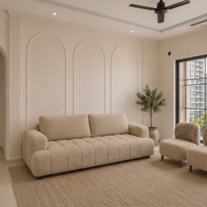 Luxury Bouclé Living Room Set