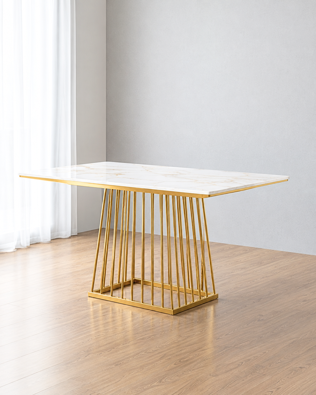 Marble Metal Dining Set