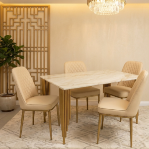 Marble Top Dining Table Set